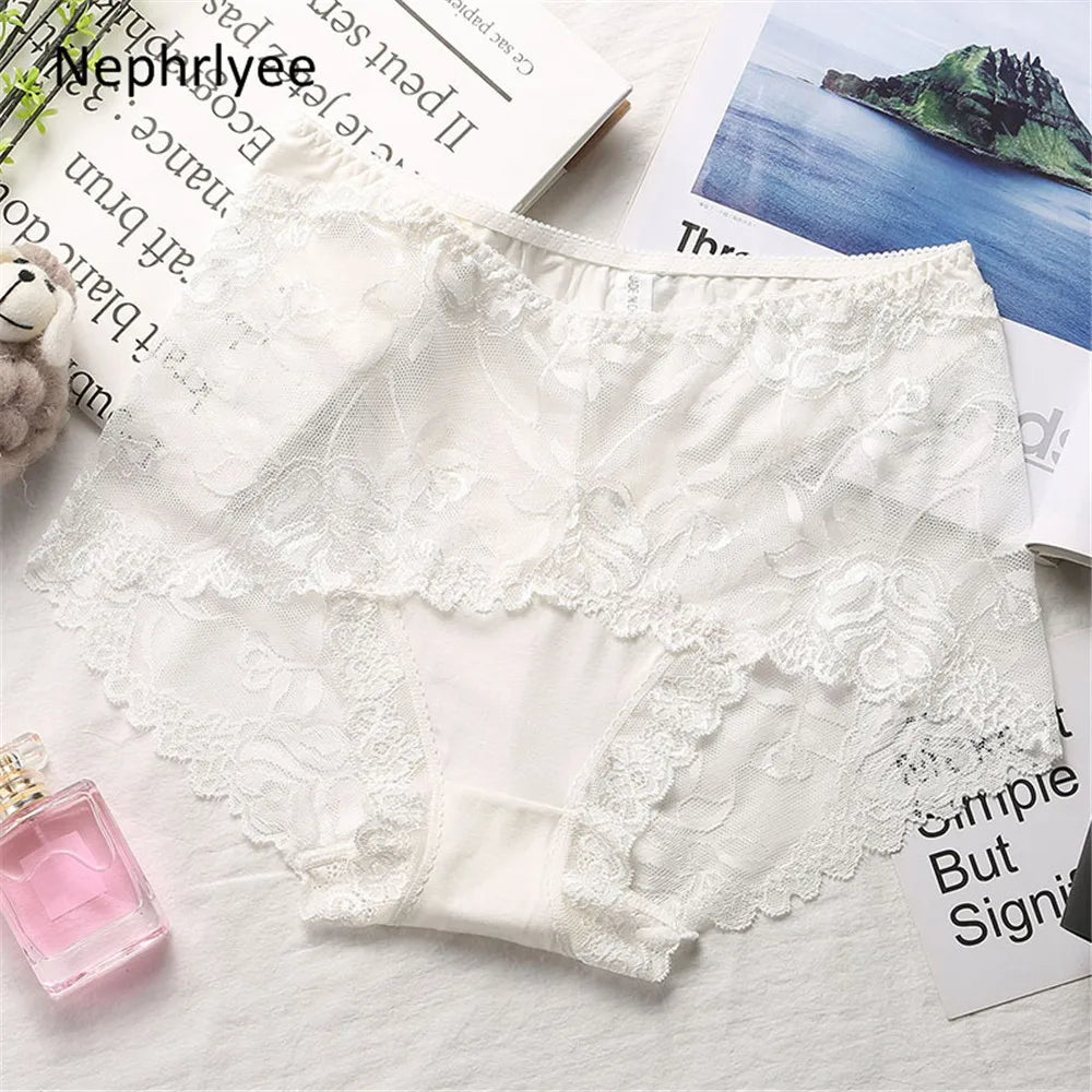 Low-Waist Protective Lace Menstrual Panties