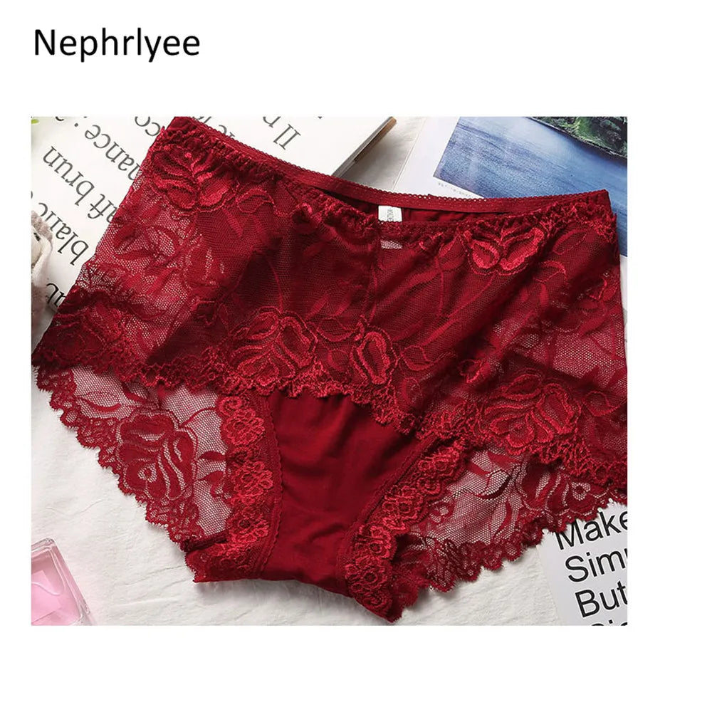 Low-Waist Protective Lace Menstrual Panties