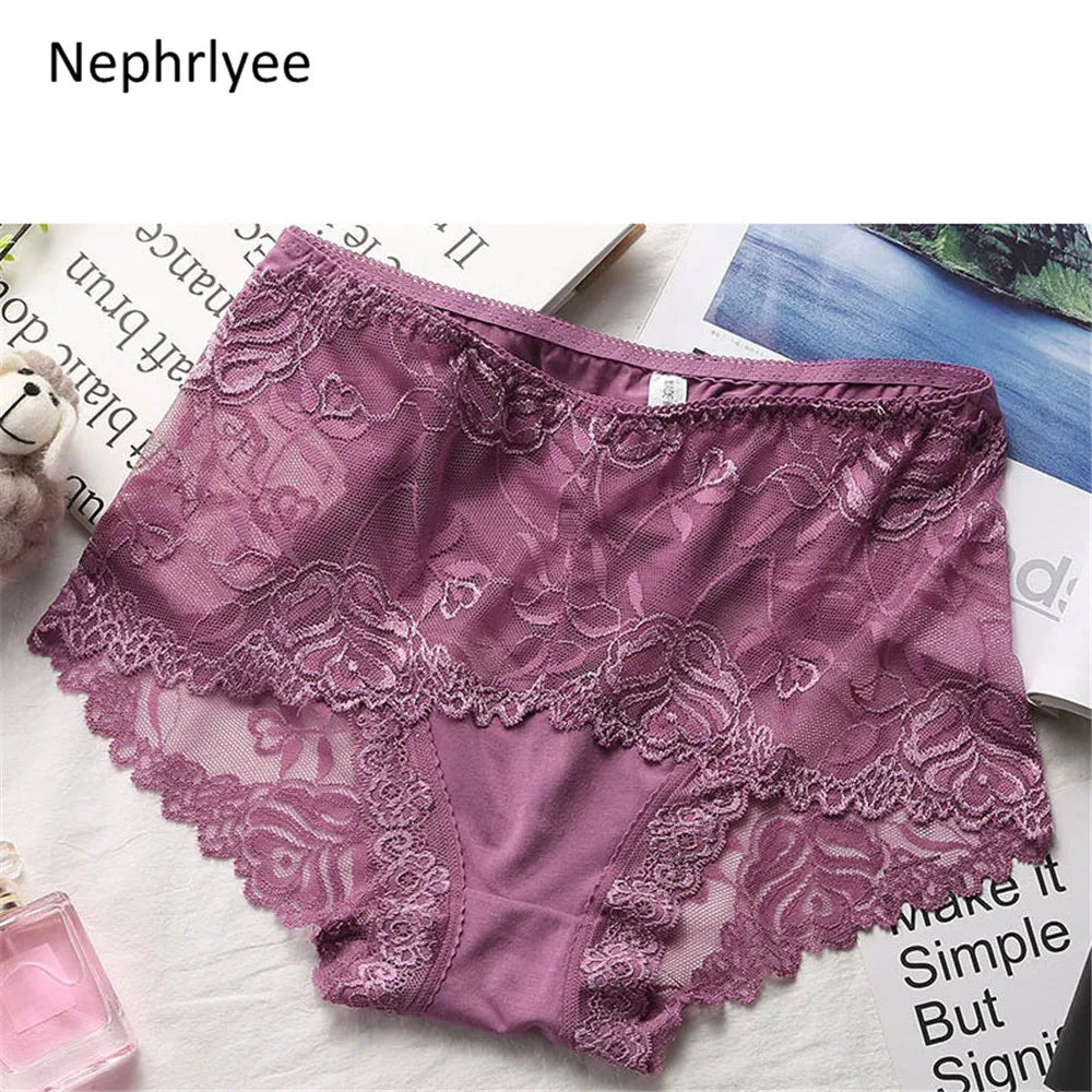 Low-Waist Protective Lace Menstrual Panties