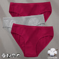 Elegant Jacquard Seamless Cotton Briefs - 3 Pack