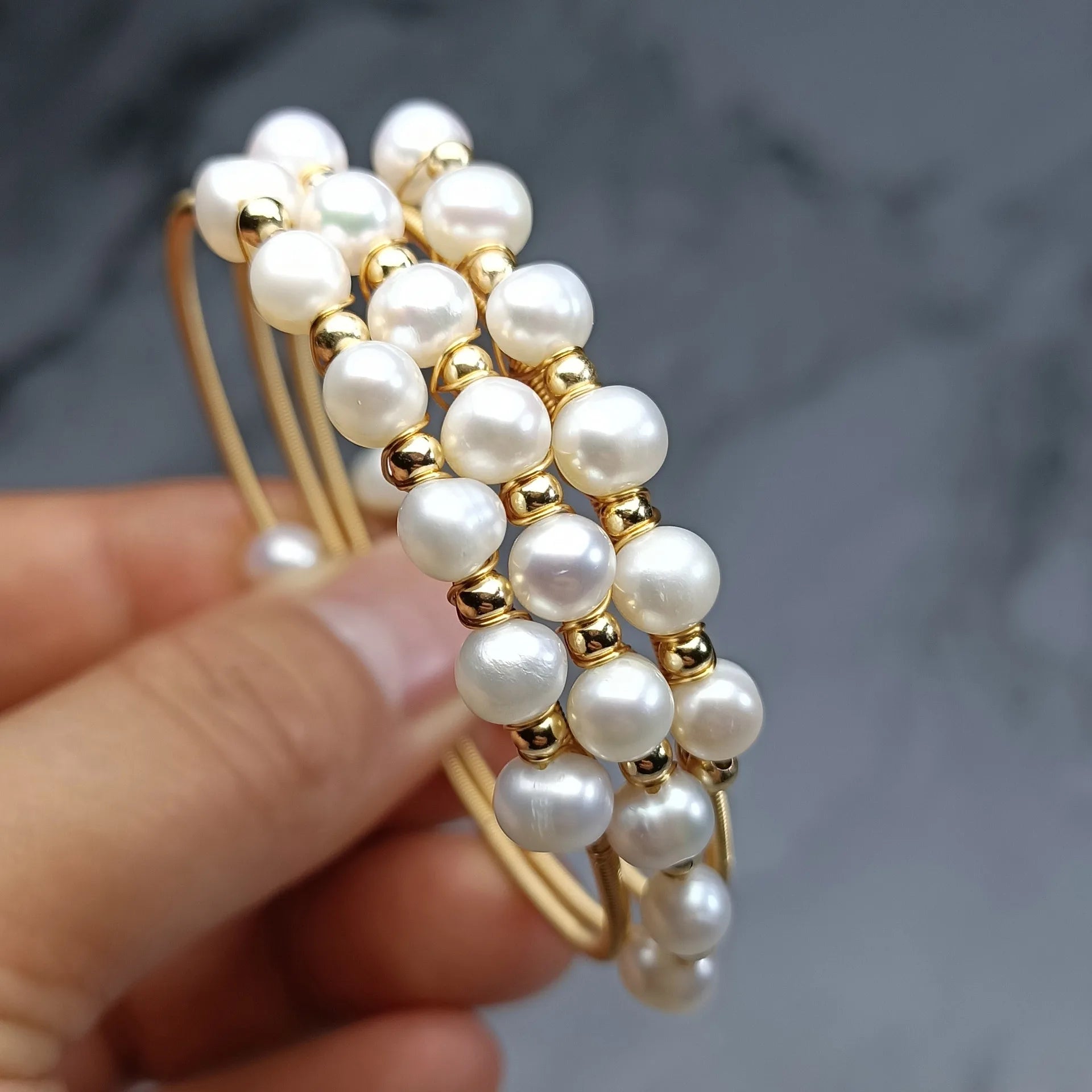 Handmade Multilayer Pearl Wrap Bracelet