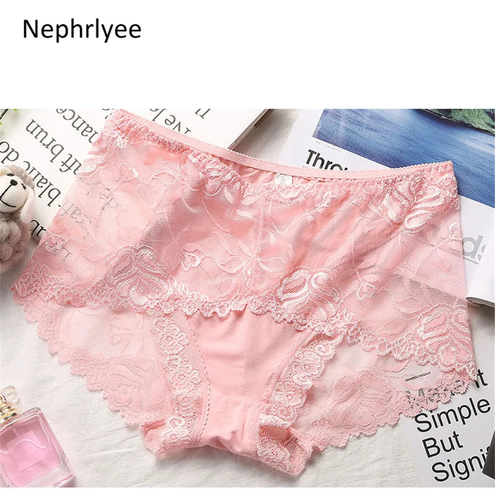 Low-Waist Protective Lace Menstrual Panties