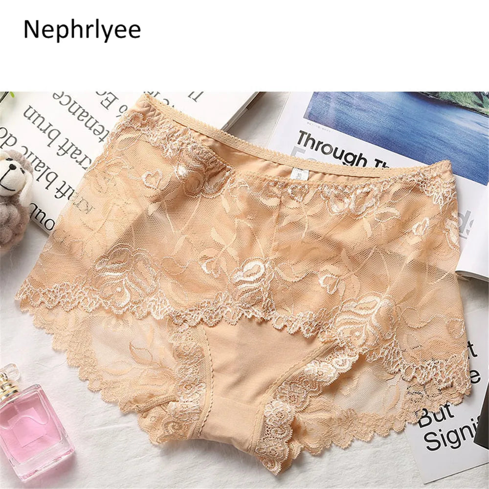 Low-Waist Protective Lace Menstrual Panties