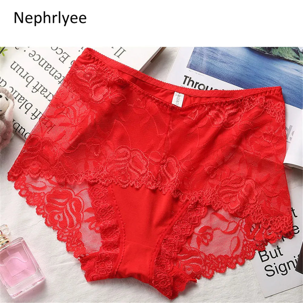 Low-Waist Protective Lace Menstrual Panties