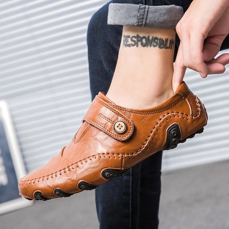 Classic Luxury Men's Leather Moccasins & Casual Dress Shoes