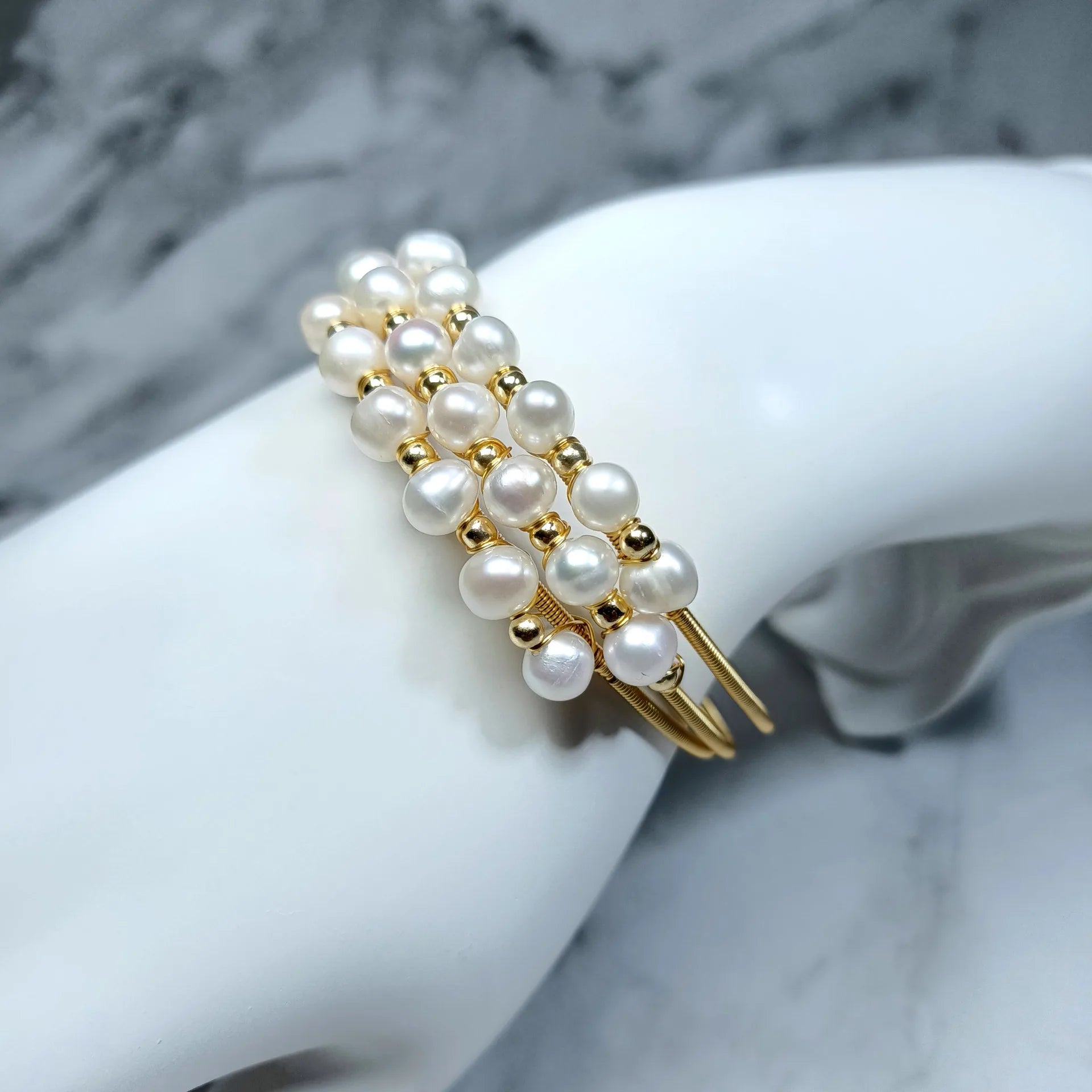 Handmade Multilayer Pearl Wrap Bracelet