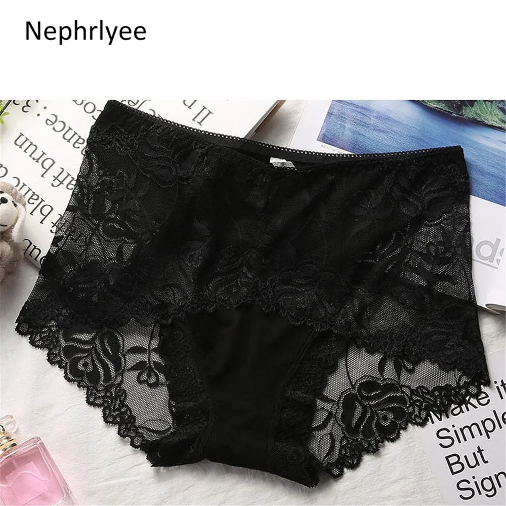 Low-Waist Protective Lace Menstrual Panties