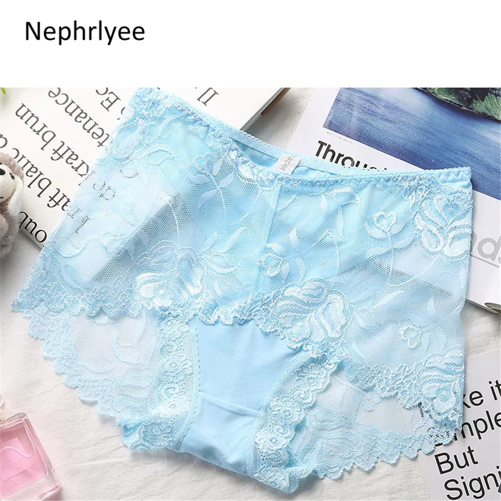 Low-Waist Protective Lace Menstrual Panties