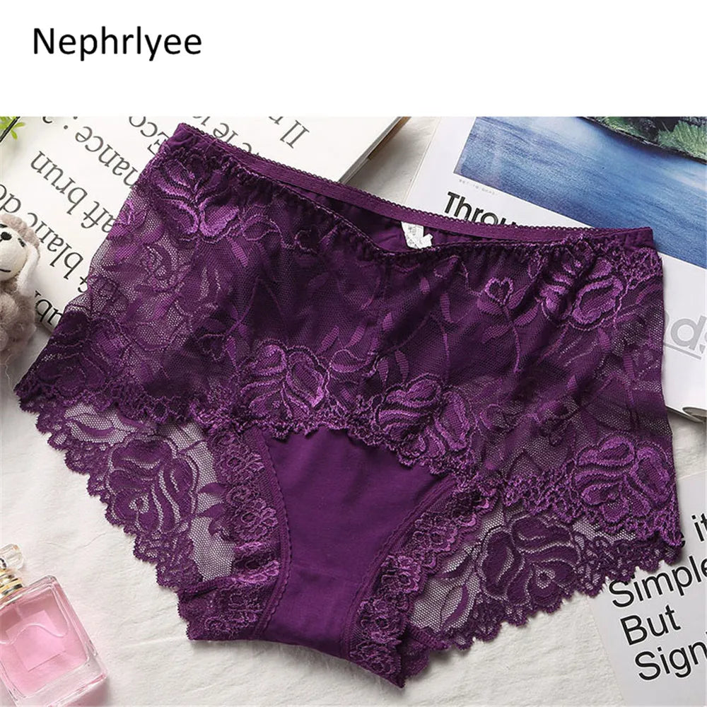 Low-Waist Protective Lace Menstrual Panties