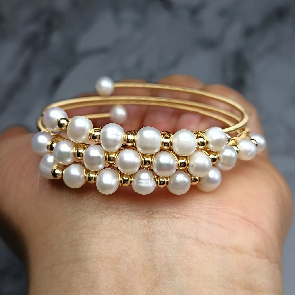 Handmade Multilayer Pearl Wrap Bracelet