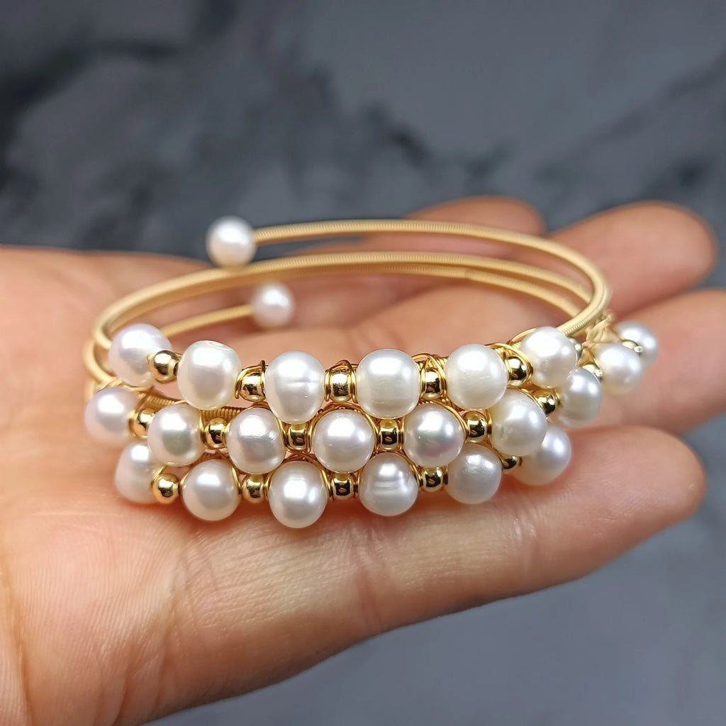 Handmade Multilayer Pearl Wrap Bracelet