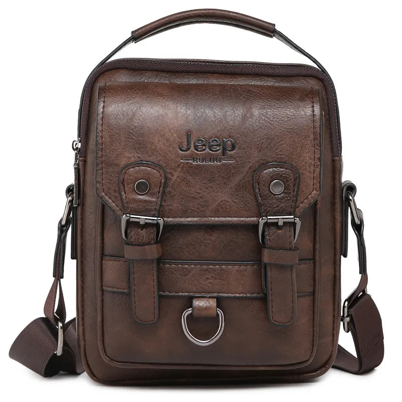 Multi-Function Leather Business Messenger Bag