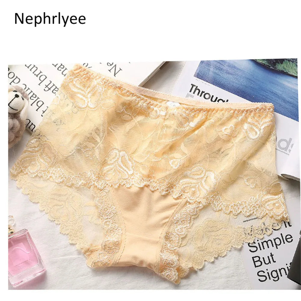 Low-Waist Protective Lace Menstrual Panties