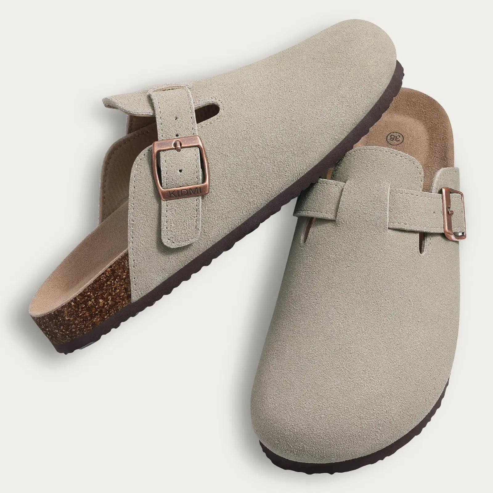 Unisex Premium Suede Cork Clogs with Orthopedic Arch Support