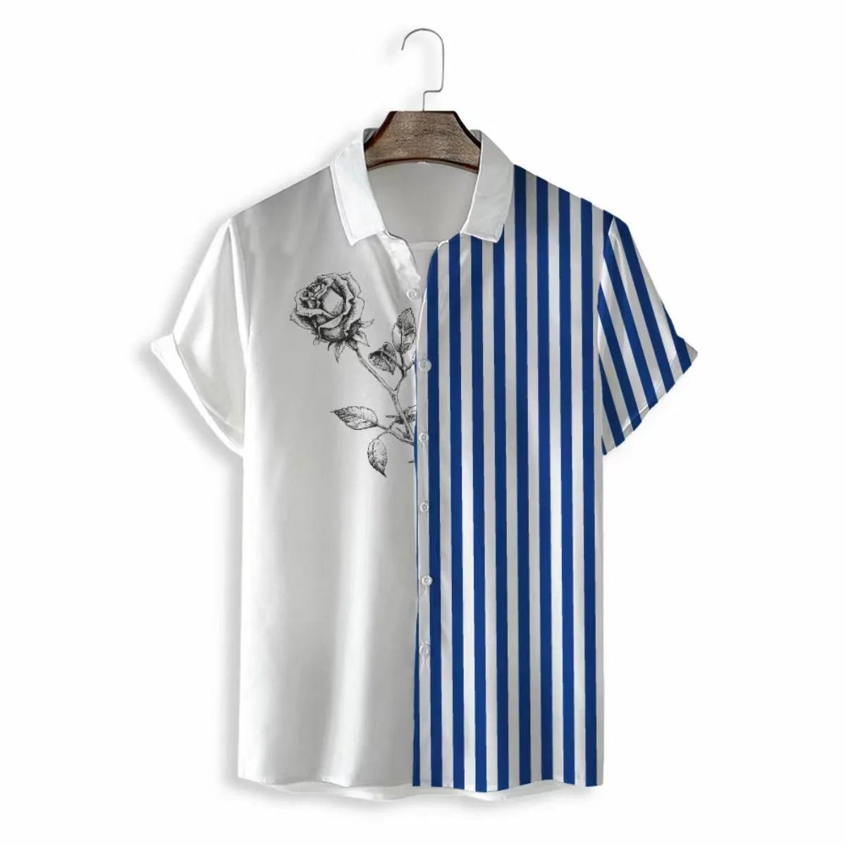 The "Sakura Breeze" Unisex Hawaiian Shirt – Summer Sakura Pattern Short Sleeve