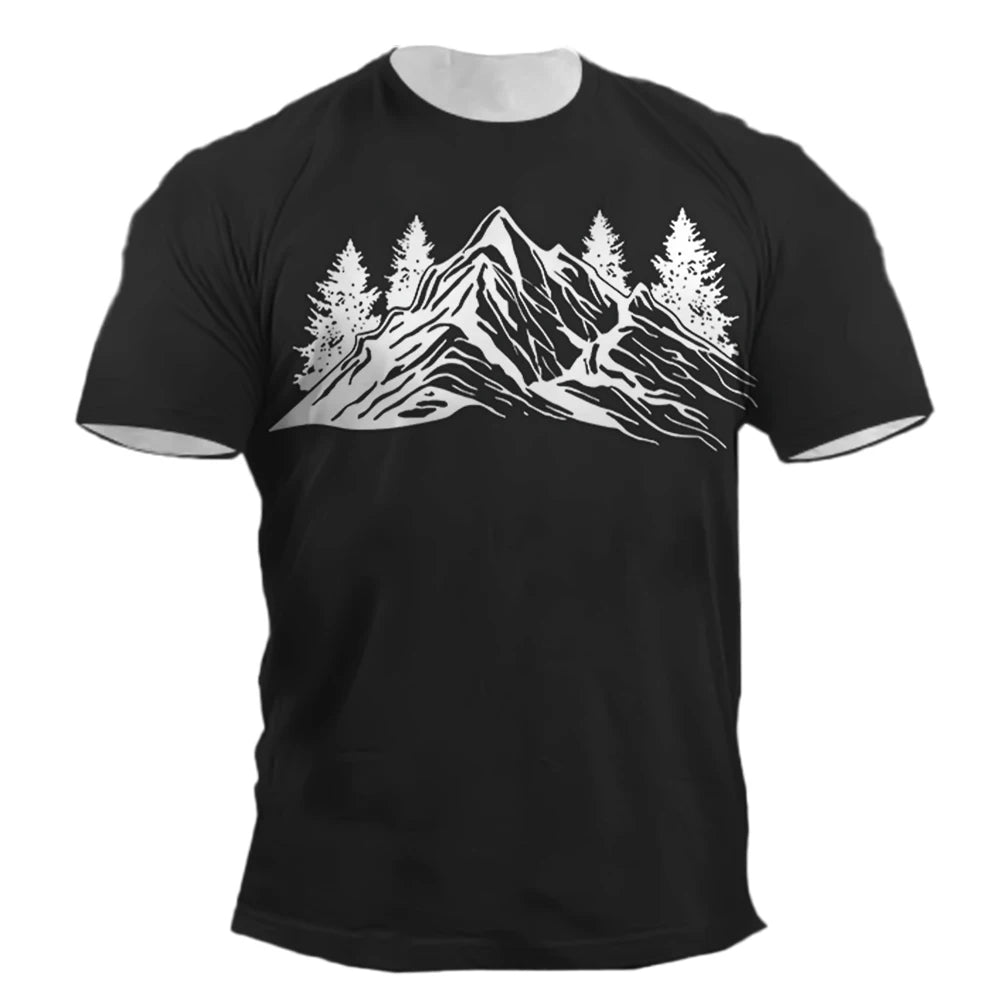 Vintage Mountain Retro Sunset Graphic T-Shirt