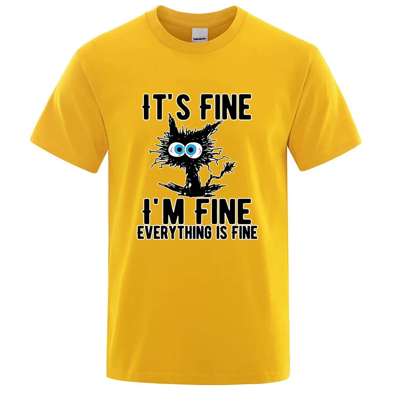 Urban Nomad Cat Tee – Premium Cotton Blend Streetwear T-Shirt