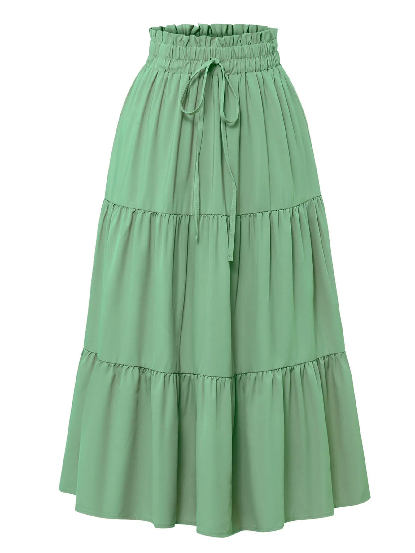 Santorini Bohemian Maxi Skirt – Flowy Summer Floral Long Skirt