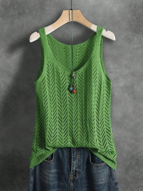 Milano Elegant Knitted Vest – Lightweight Summer Tank Top