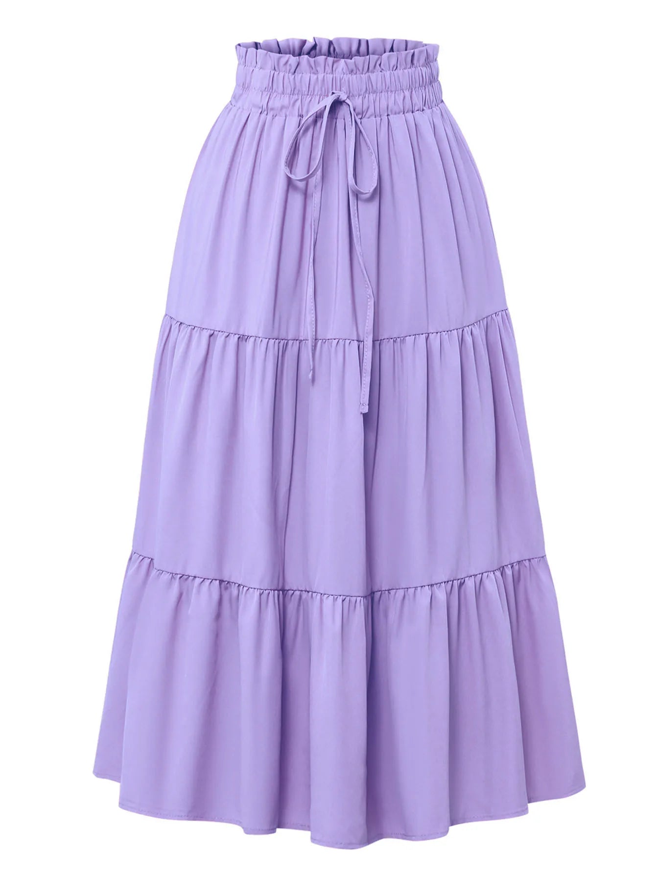 Santorini Bohemian Maxi Skirt – Flowy Summer Floral Long Skirt