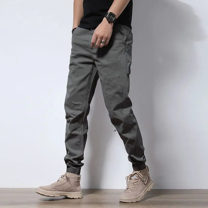 Men's Slim Fit Premium Cotton Cargo Pants