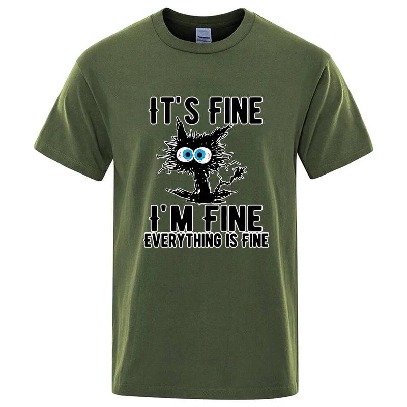 Urban Nomad Cat Tee – Premium Cotton Blend Streetwear T-Shirt