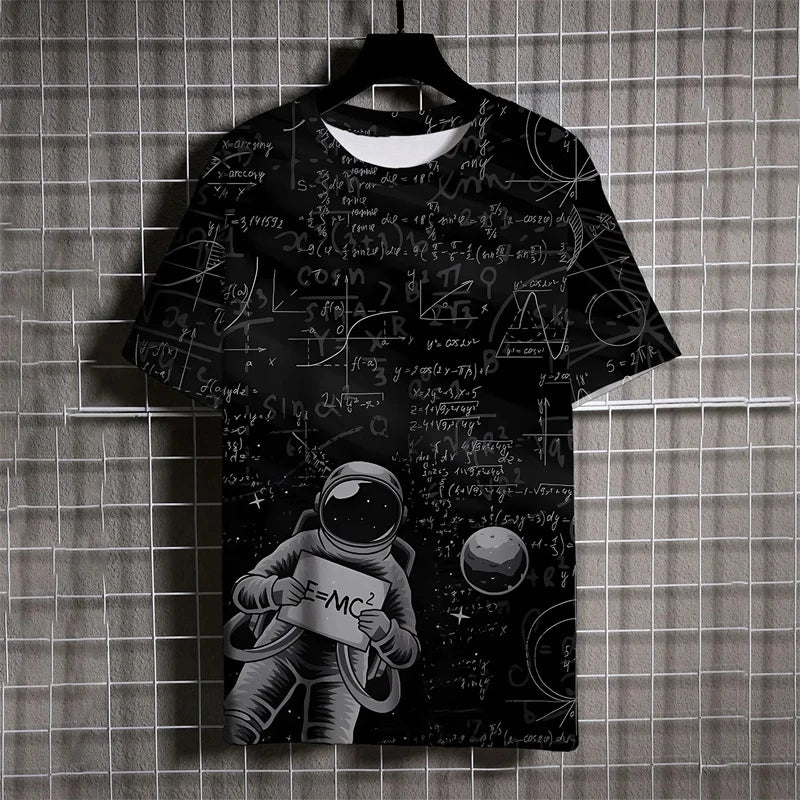 Hypothesis Math Formula Tee – 3D Printed Science Graphic T-Shirt