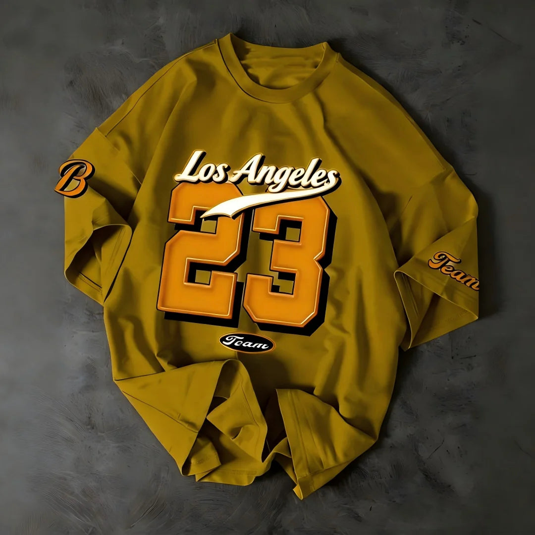The "L.A. Essence" Breathable Tee – Summer Los Angeles Alphabet Printed Shirt