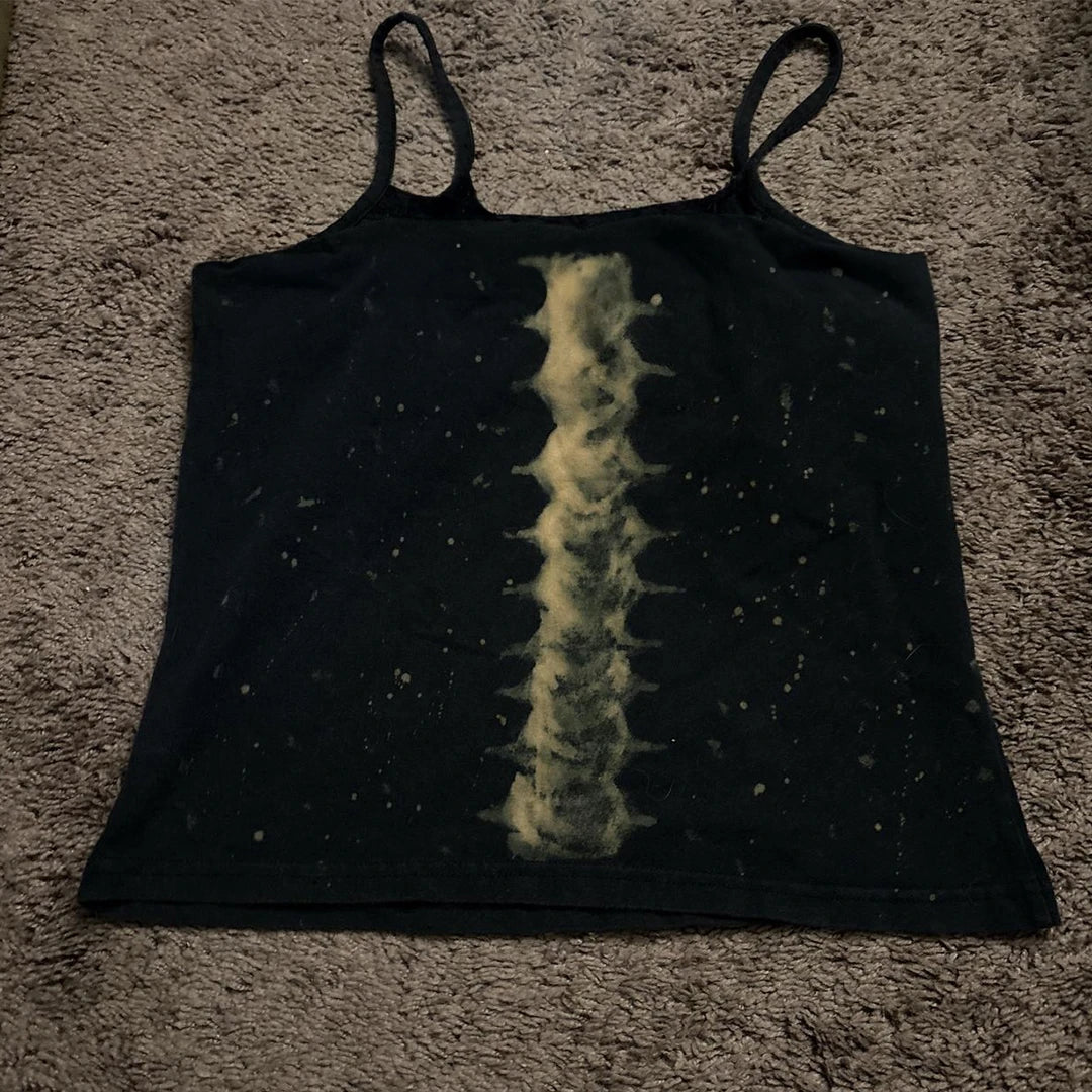 Vintage-Inspired Layered Strap Casual Cami Top