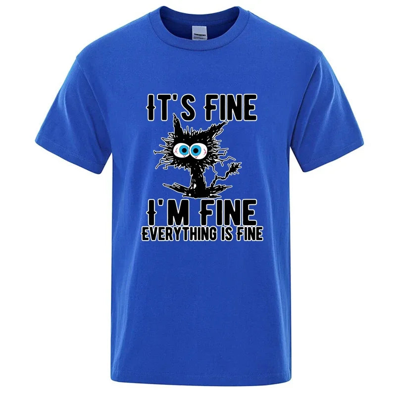 Urban Nomad Cat Tee – Premium Cotton Blend Streetwear T-Shirt