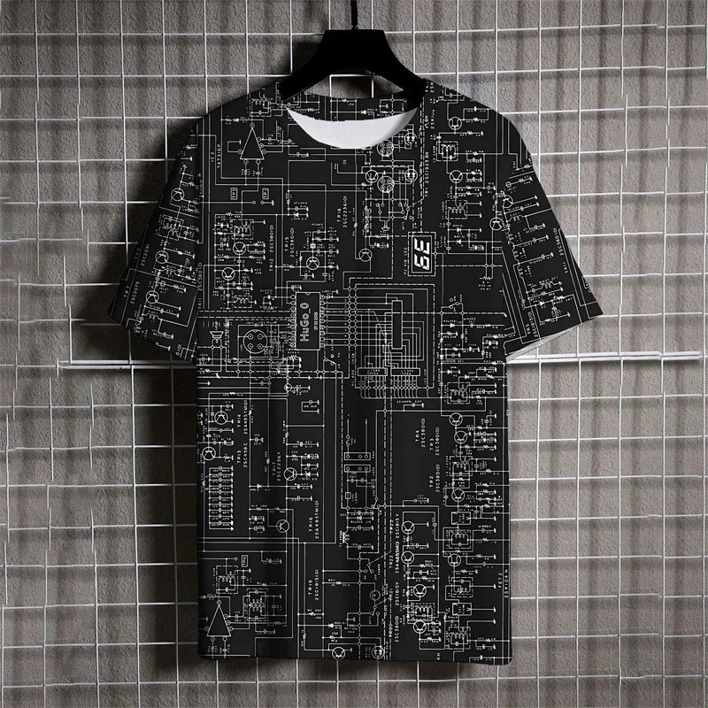 Hypothesis Math Formula Tee – 3D Printed Science Graphic T-Shirt