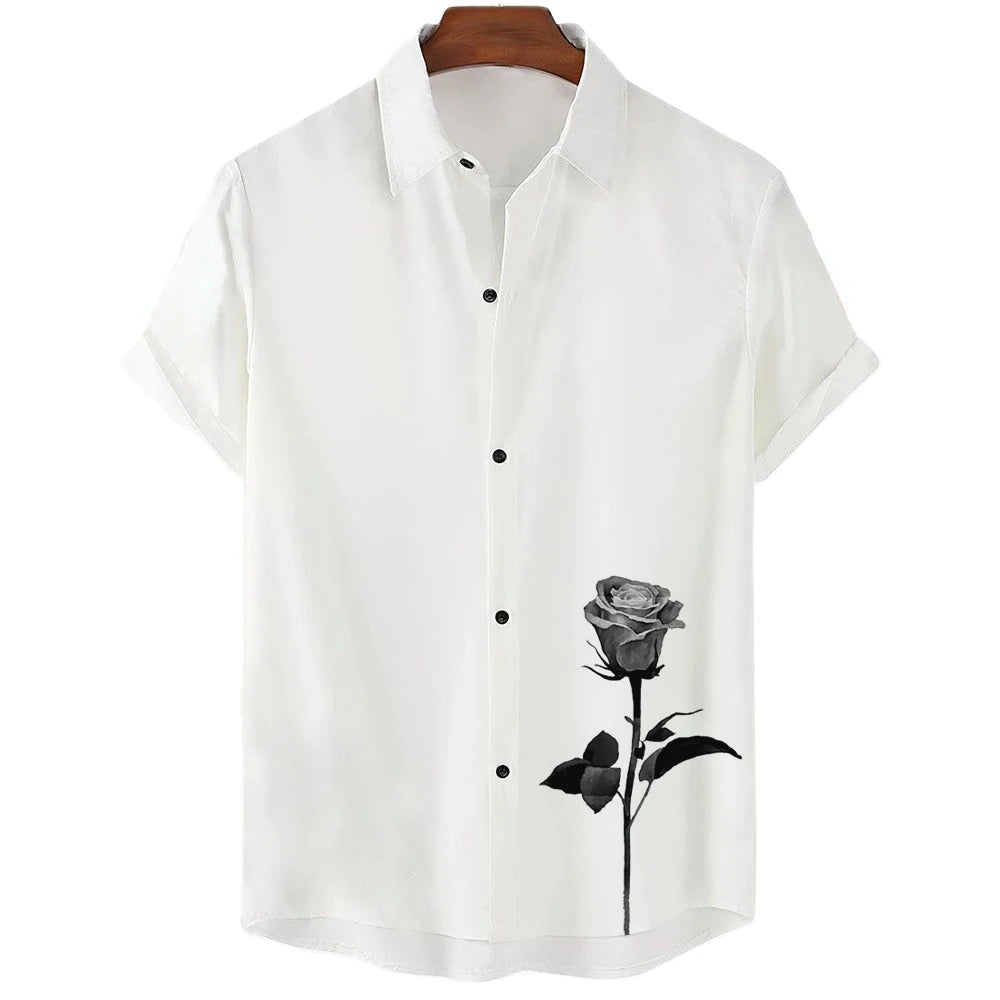 The "Sakura Breeze" Unisex Hawaiian Shirt – Summer Sakura Pattern Short Sleeve