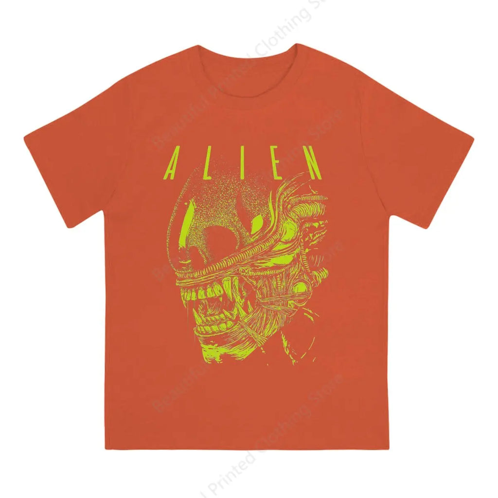 Neon Cyberpunk Alien Graphic Streetwear T-Shirt