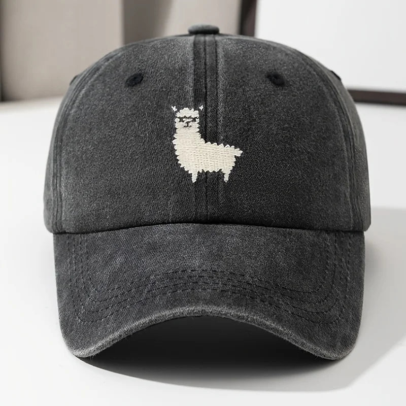 Casual Sheep Print Baseball Hat - Unisex