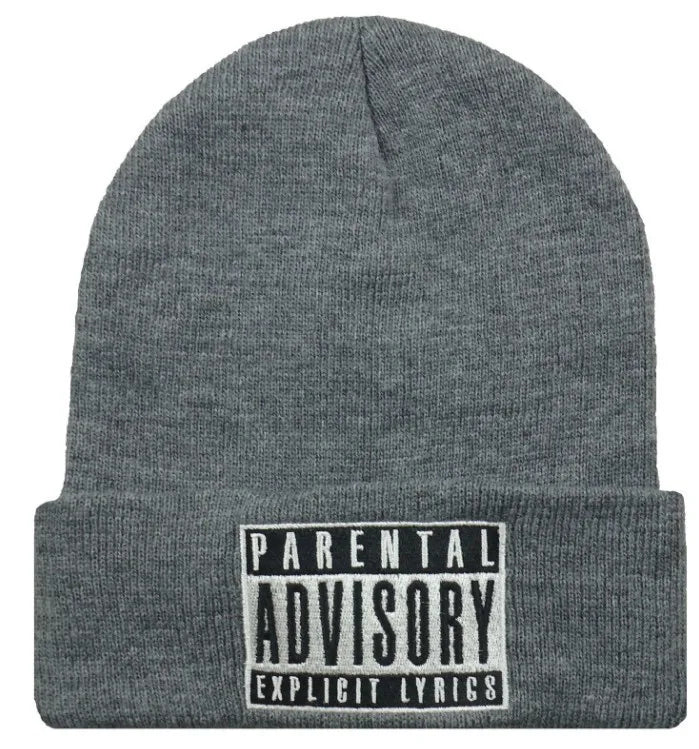 Parental Advisory Knitted Beanie - Unisex