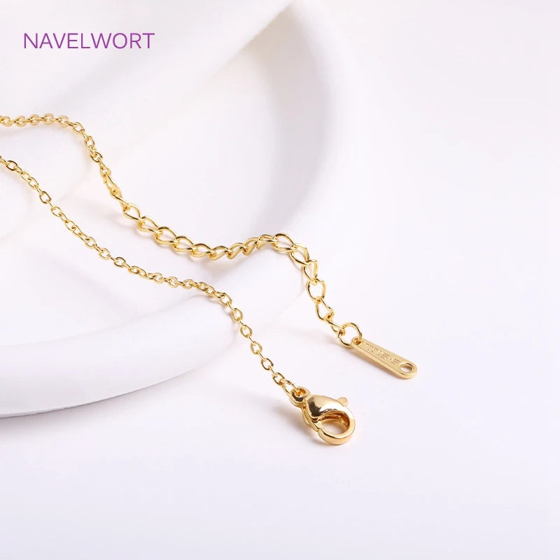 Minimalist 18K Gold Plated Chain Necklace – Delicate Everyday Essential