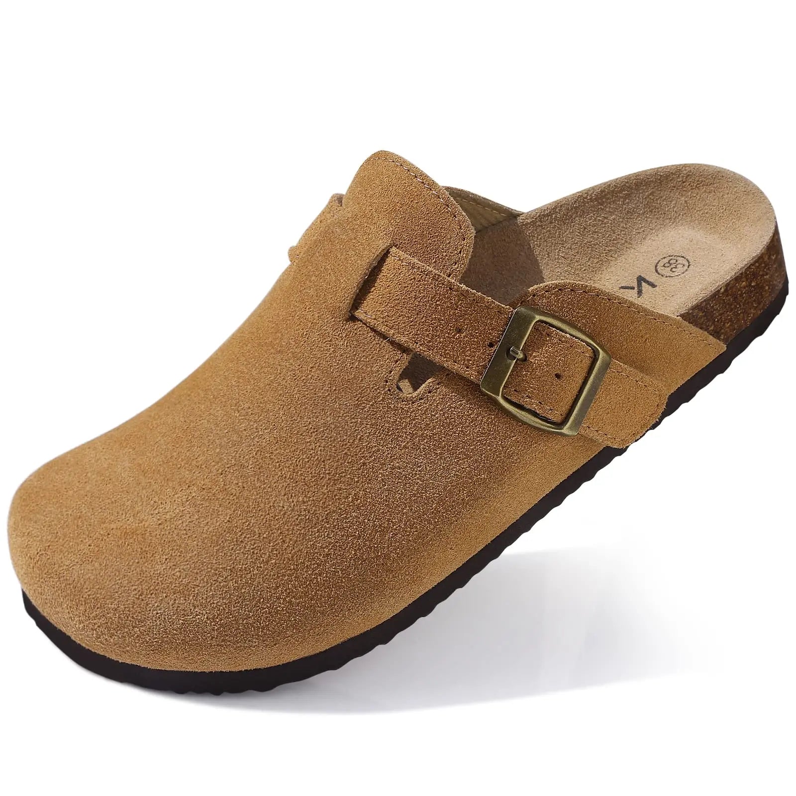 Unisex Premium Suede Cork Clogs with Orthopedic Arch Support