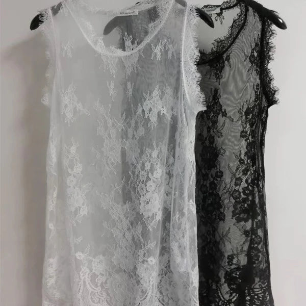 Summer Lace Layering Vest - Casual Chic