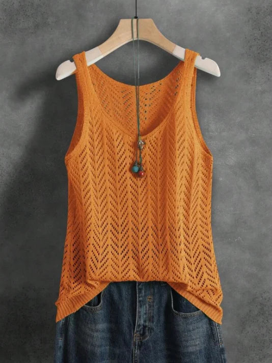 Milano Elegant Knitted Vest – Lightweight Summer Tank Top