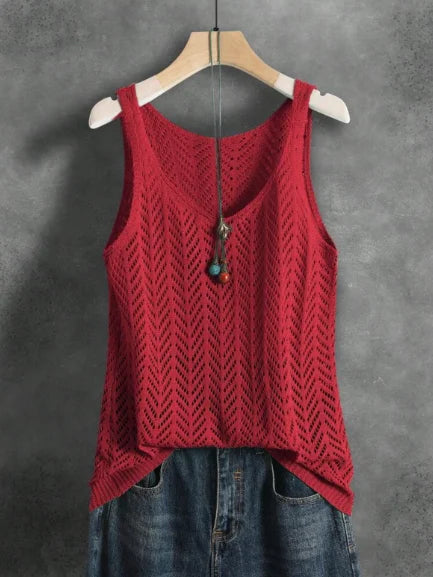 Milano Elegant Knitted Vest – Lightweight Summer Tank Top