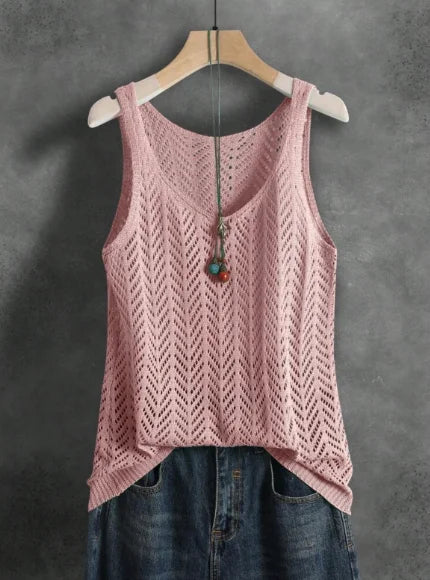Milano Elegant Knitted Vest – Lightweight Summer Tank Top