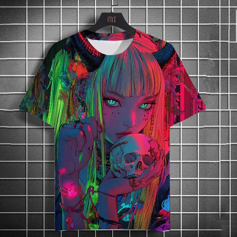 Ronin Anime Graphic Tee – 3D Printed Modern Urban Streetwear