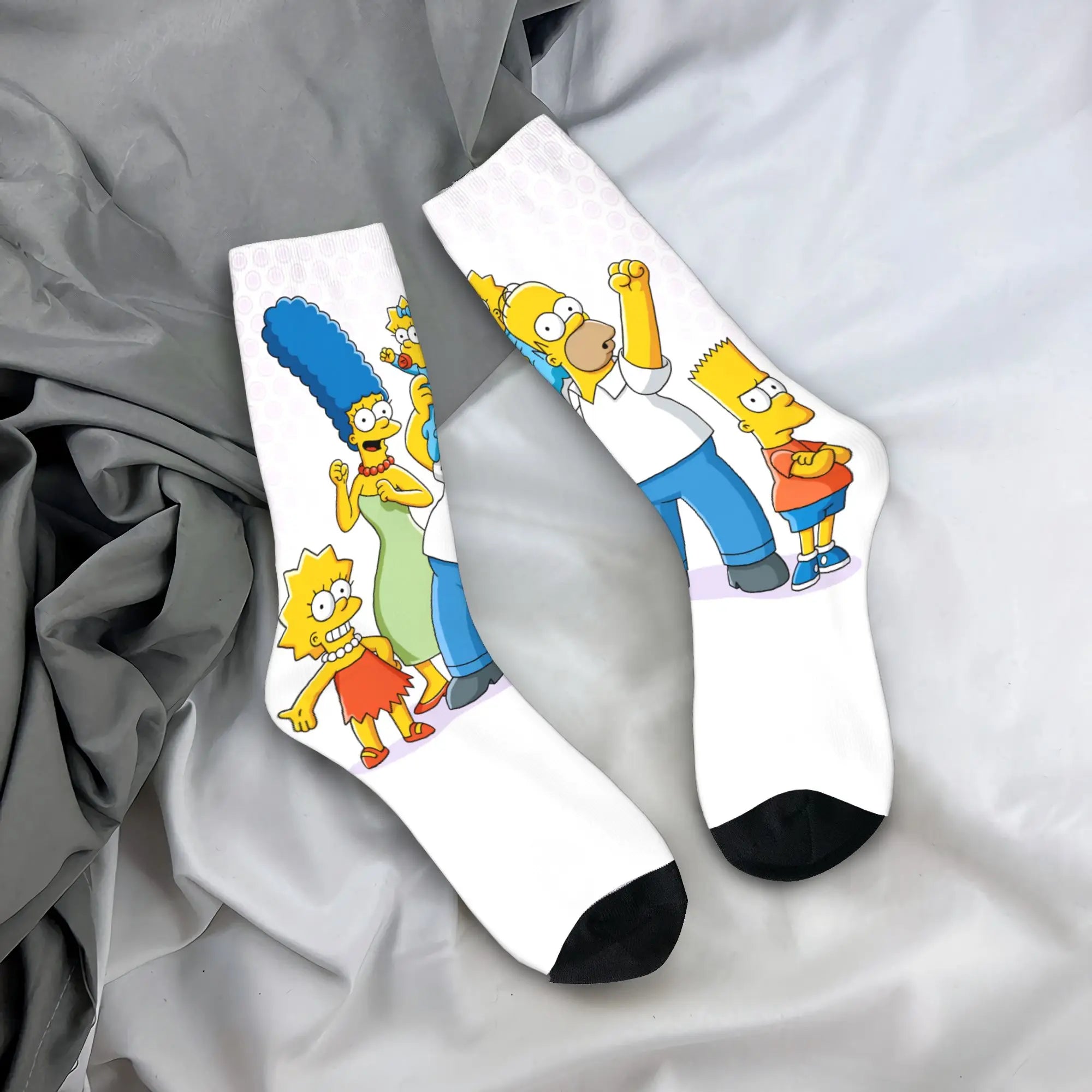 Retro Toon Anti-Slip Winter Socks – Warm Vintage Outdoor Crew Socks