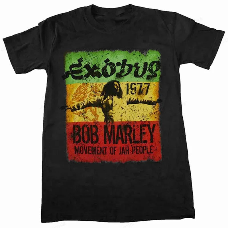 Retro Bob Marley Exodus 1977 Tribute T-Shirt