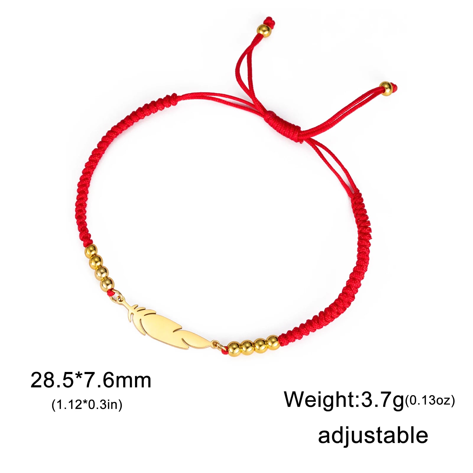 The "AeroFeather" Adjustable Rope Bracelet – Unisex Charm Couple Jewelry