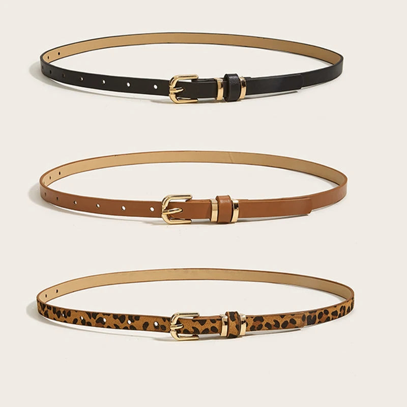 The "Aura Cinch" Premium Fashion Belt – Designer PU Leather Waist Belt for Dresses