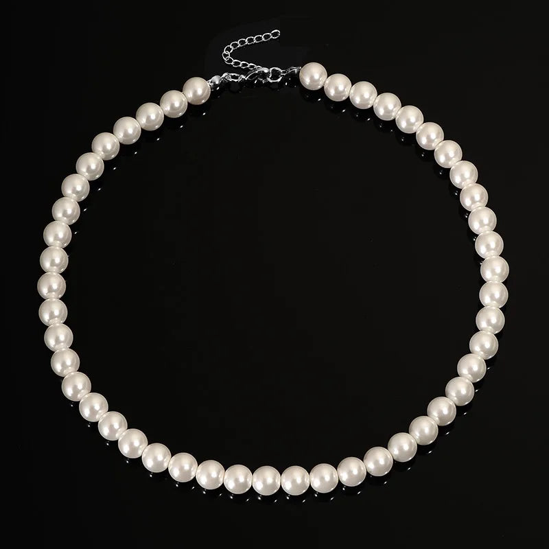 Classic Imitation Pearl Collarbone Necklace