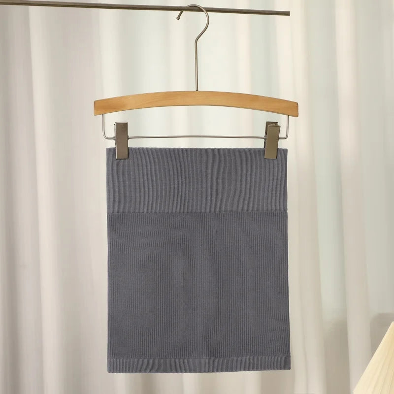 Seoul Minimalist Mini Skirt – High-Waisted Elastic Casual Skirt