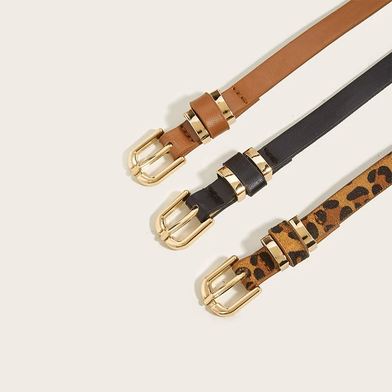 The "Aura Cinch" Premium Fashion Belt – Designer PU Leather Waist Belt for Dresses