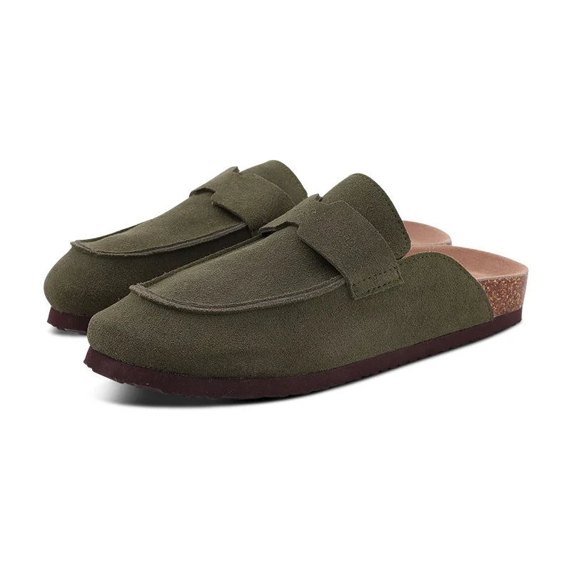 Unisex Premium Suede Cork Clogs with Orthopedic Arch Support